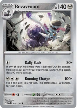 Revavroom single card from Pokemon