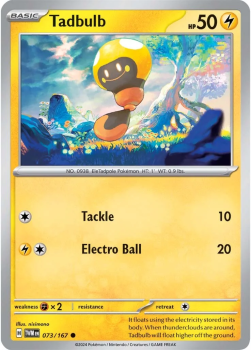 Tadbulb single card from Pokemon