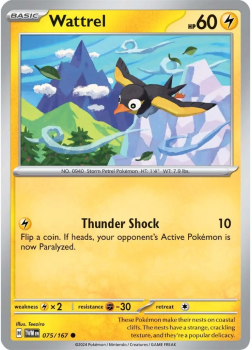 Wattrel single card from Pokemon