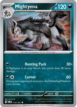 Mightyena single card from Pokemon