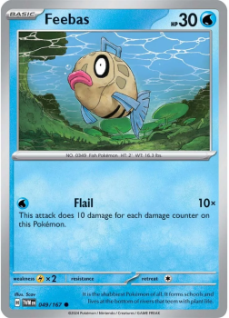 Feebas single card from Pokemon