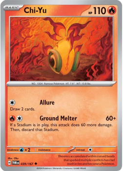 Chi-Yu single card from Pokemon