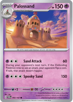 Palossand single card from Pokemon