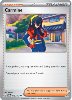 Carmine single card from Pokemon