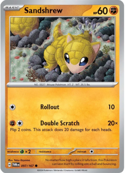 Sandshrew single card from Pokemon