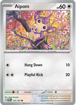 Aipom single card from Pokemon