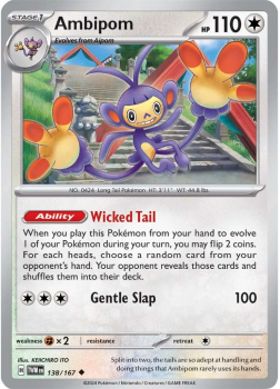 Ambipom single card from Pokemon