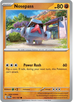 Nosepass single card from Pokemon