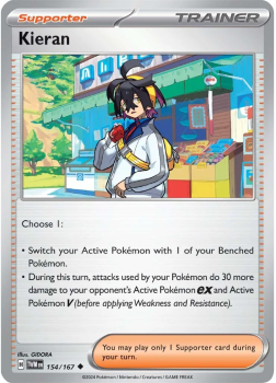 Kieran single card from Pokemon