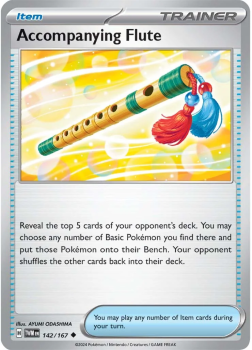 Accompanying Flute single card from Pokemon