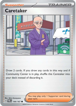 Caretaker single card from Pokemon