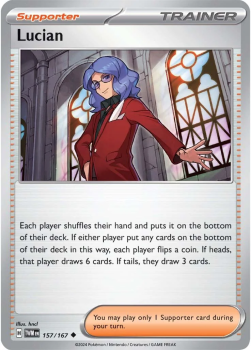 Lucian single card from Pokemon