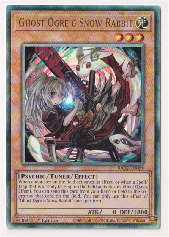 Ghost Ogre & Snow Rabbit (Ultimate Rare) : RA02-EN009 - Yu-Gi-Oh ...