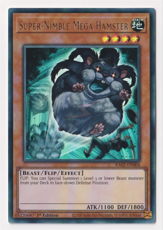 Super-Nimble Mega Hamster (Ultra Rare) : RA02-EN004 - Yu-Gi-Oh! Single Card Super-Nimble Mega Hamster (Ultra Rare) : RA02-EN004 - Yu-Gi-Oh! Single Card