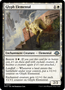 Glyph Elemental single card from Magic the Gathering