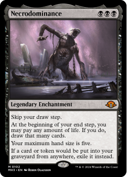 Necrodominance single card from Magic the Gathering