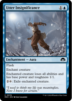 Utter Insignificance single card from Magic the Gathering