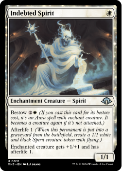 Indebted Spirit single card from Magic the Gathering