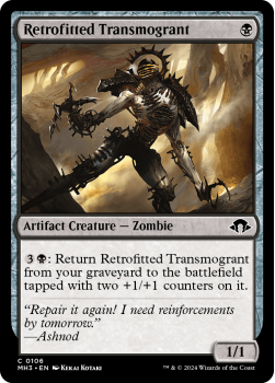 Retrofitted Transmogrant single card from Magic the Gathering