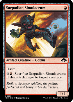 Sarpadian Simulacrum single card from Magic the Gathering