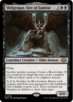 Shilgengar, Sire of Famine single card from Magic the Gathering