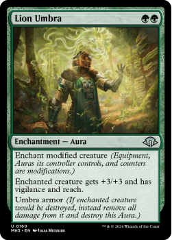 Lion Umbra single card from Magic the Gathering