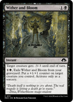 Wither and Bloom single card from Magic the Gathering