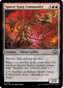 Spawn-Gang Commander single card from Magic the Gathering