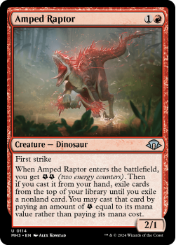 Amped Raptor single card from Magic the Gathering