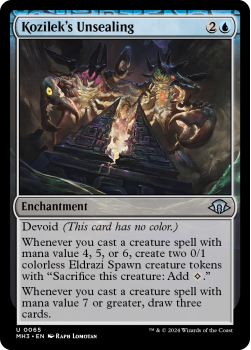 Kozilek's Unsealing single card from Magic the Gathering