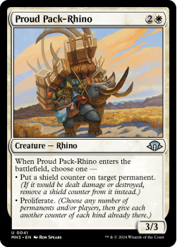 Proud Pack-Rhino (FOIL) single card from Magic the Gathering