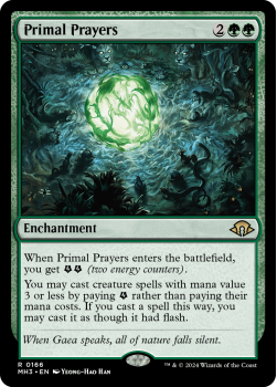 Primal Prayers single card from Magic the Gathering