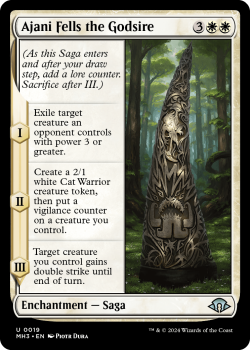 Ajani Fells the Godsire (FOIL) single card from Magic the Gathering