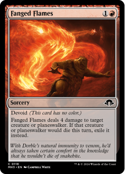 Fanged Flames single card from Magic the Gathering