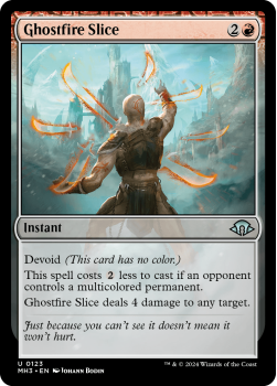 Ghostfire Slice single card from Magic the Gathering