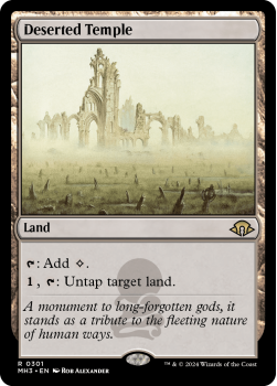 Deserted Temple single card from Magic the Gathering