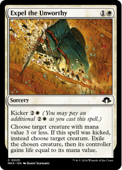 Expel the Unworthy (FOIL) single card from Magic the Gathering