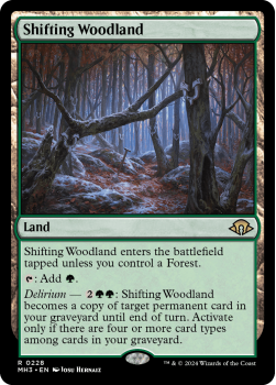Shifting Woodland single card from Magic the Gathering