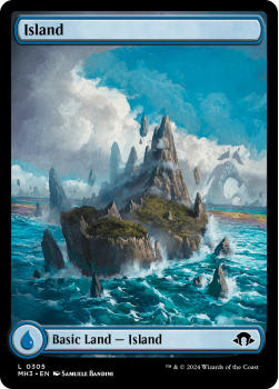 Island (FOIL) single card from Magic the Gathering