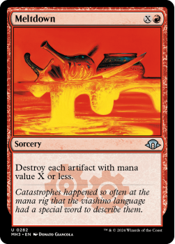 Meltdown single card from Magic the Gathering