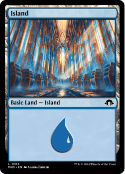 Island single card from Magic the Gathering