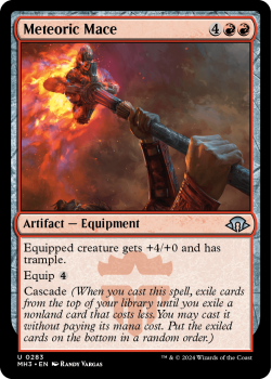 Meteoric Mace single card from Magic the Gathering