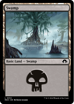 Swamp single card from Magic the Gathering
