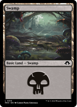 Swamp single card from Magic the Gathering