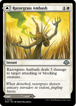 Razorgrass Ambush // Razorgrass Field single card from Magic the Gathering