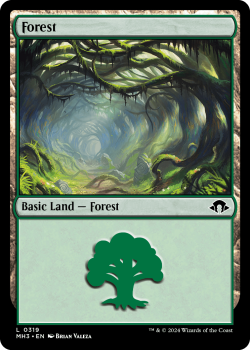 Forest single card from Magic the Gathering