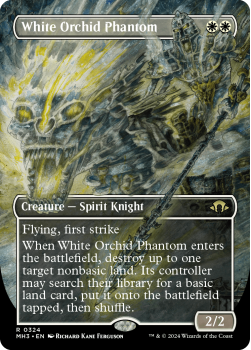 White Orchid Phantom (BORDERLESS) single card from Magic the Gathering