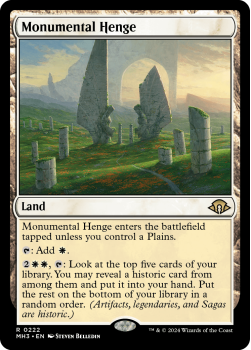 Monumental Henge single card from Magic the Gathering