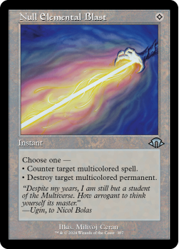 Null Elemental Blast (RETRO) single card from Magic the Gathering
