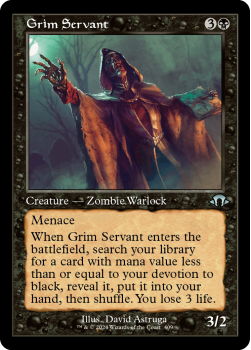 Grim Servant (RETRO) single card from Magic the Gathering